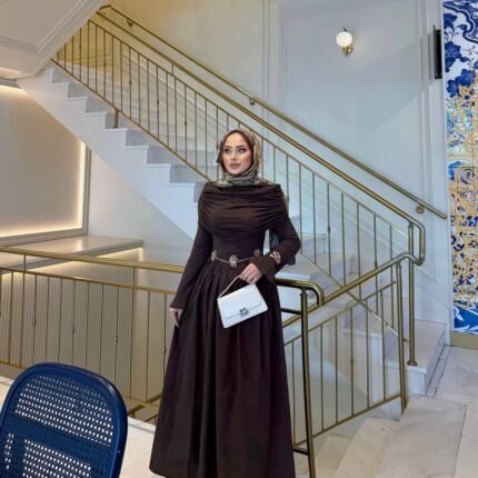 Timeless in Mocha – Modest Maxi Dress