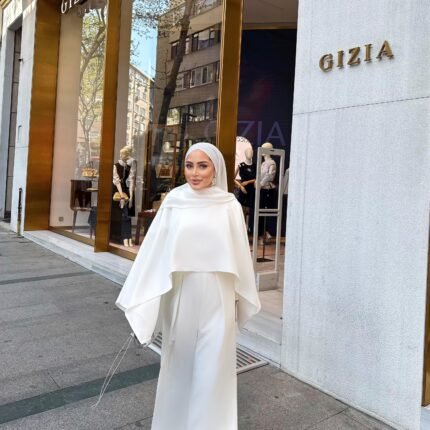 Stunning off-white ensemble from Aristova